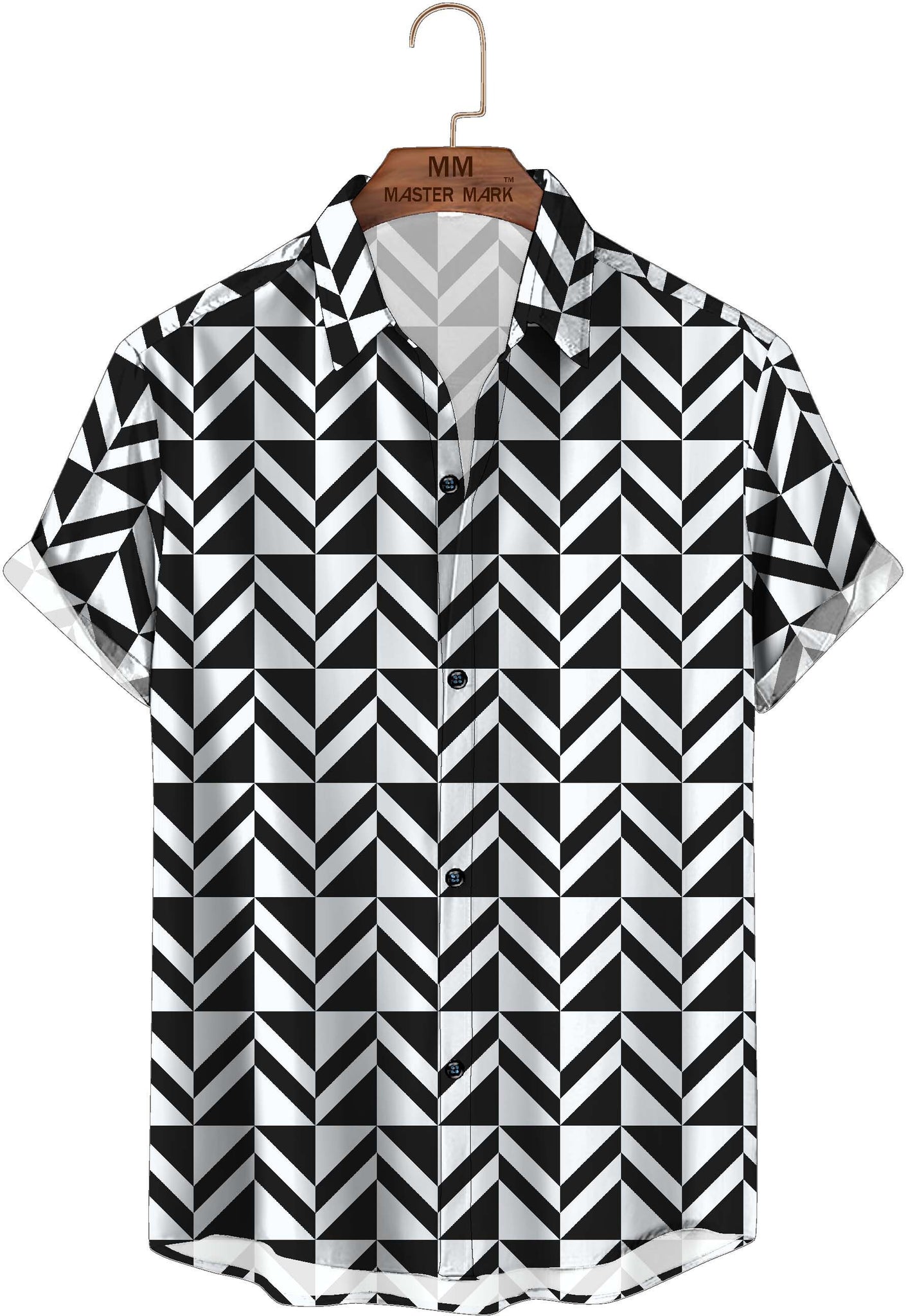 Trendy Men's Printed Crepe Shirt